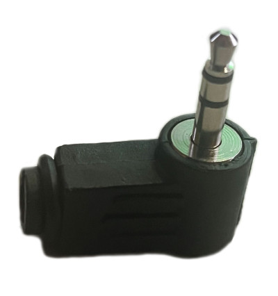 Wtyk mini Jack 3,5 mm stereo kątowy
