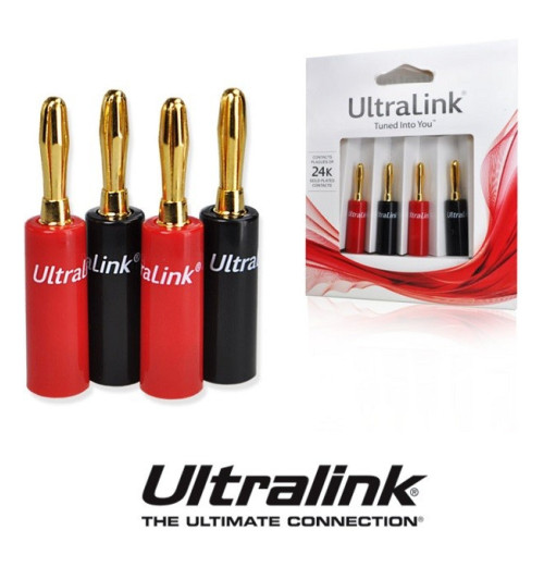 Komplet 4 wtyków bananowych Ultralink UL-0534