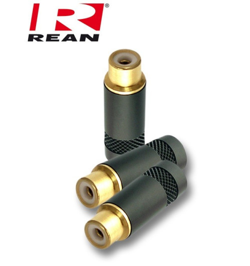 Gniazdo RCA z pozłacanym stykiem REAN- Neutrik NYS 372P-BG