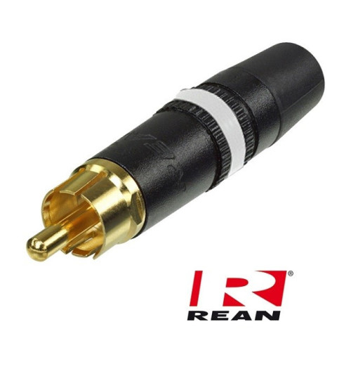 Pozłacany wtyk RCA REAN / Neutrik NYS-373