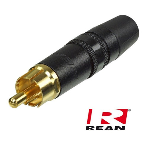 Pozłacany wtyk RCA REAN / Neutrik NYS-373