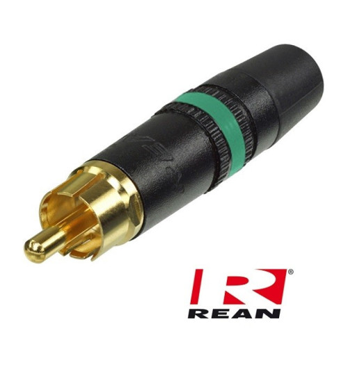 Pozłacany wtyk RCA REAN / Neutrik NYS-373