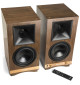Zestaw kolumny podstawkowe Klipsch The Sixes Walnut + standy Taga Harmony TSS-96G