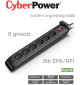 Listwa zasilająca 6 gniazd 1.8m CyberPower SB0601BA-FR