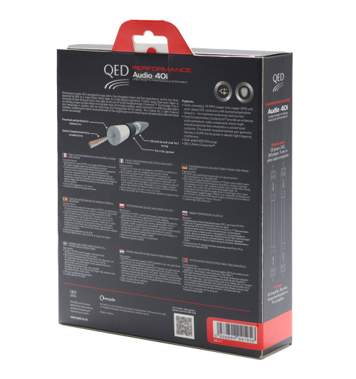 QED Performance Audio 40i QE6113 - Kabel 2 RCA - 2 RCA - 1m
