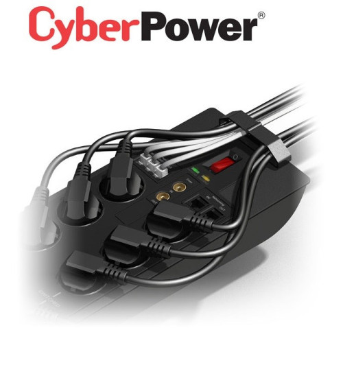 Listwa zasilająca 8 gniazd 2.4m CyberPower SB0801PRG-FR