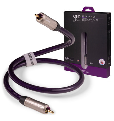 QED QE3210 Reference Digital Audio - Kabel koaksjalny Coaxial 1RCA CINCH - 0,6m