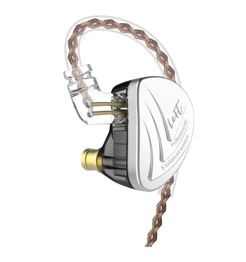 Profesjonalne armaturowe słuchawki dokanałowe Hi-Fi KZ AS16 | AVstore.pl