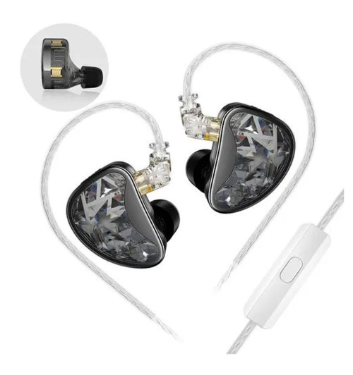 KZ AS24 Tuning WITH MIC - zbalansowane armaturowe słuchawki dokanałowe IEM z tunerem i mikrofonem