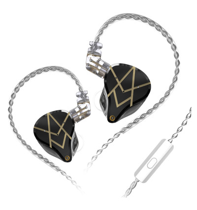 KZ ASX WITH MIC - monitory dokanałowe z mikrofonem i pasywną redukcją hałasu