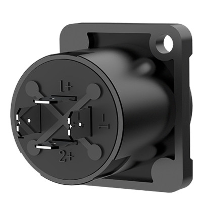 Roxtone RS4MD-T - gniazdo głośnikowe 4PIN Czarne