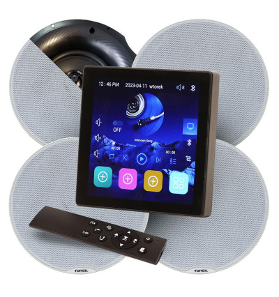 Tonsil WS-65 + 4x ZGSU 205S - zestaw odtwarzacz ścienny + cztery głośniki