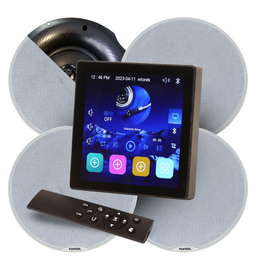 Tonsil WS-65 + 4x ZGSU 205S - zestaw odtwarzacz ścienny + cztery głośniki