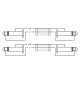 Roxtone RACC100L1.5 - kabel audio 2x Jack 6,3mm / 2x 6,3mm 1.5m