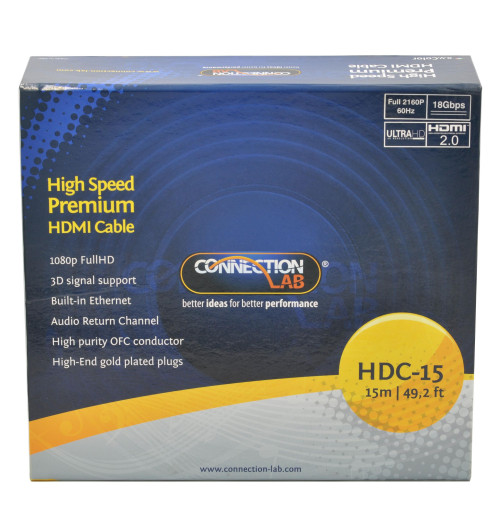 ConnectionLAB HDC-15 - Kabel HDMI Full HD 15m