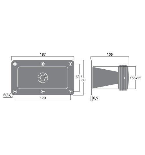 Monacor MPT-025 - Głośnik wysokotonowy piezo
