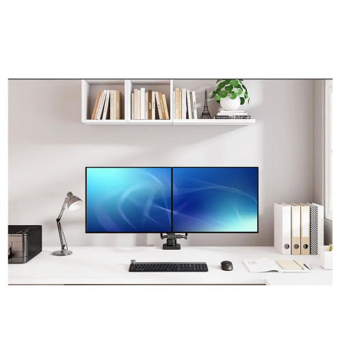 Neomounts DS75-450 - uchwyt biurkowy do dwóch monitorów 17 - 32"