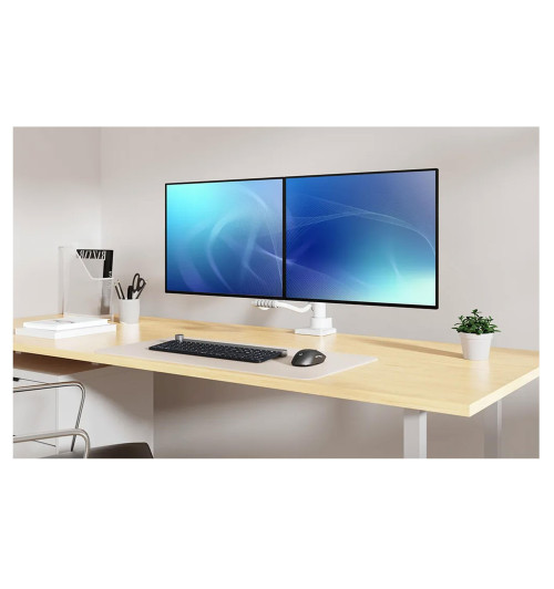 Neomounts DS75-450 - uchwyt biurkowy do dwóch monitorów 17 - 32"