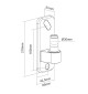 Neomounts AWL75-450 - adapter ścienny do uchwytów monitorowych