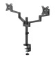 Neomounts DS60-425 - uchwyt biurkowy do dwóch monitorów 17 - 27"