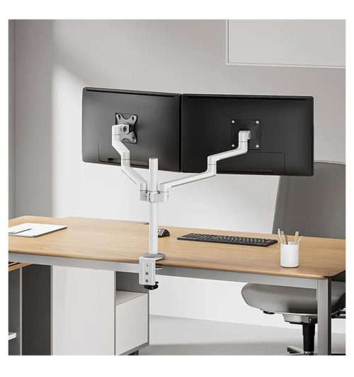 Neomounts DS60-425 - uchwyt biurkowy do dwóch monitorów 17 - 27"