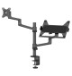 Neomounts DS20-425BL2 - uchwyt biurkowy na laptop i monitor 17 - 27"