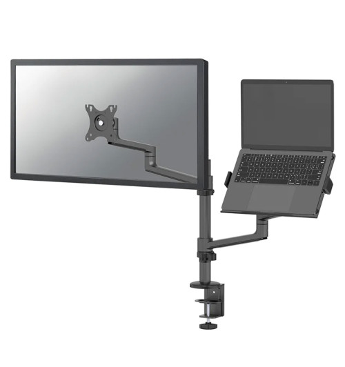 Neomounts DS20-425BL2 - uchwyt biurkowy na laptop i monitor 17 - 27"