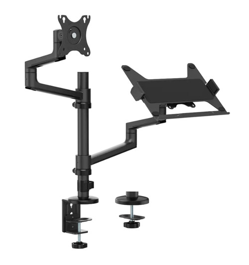 Neomounts DS20-425BL2 - uchwyt biurkowy na laptop i monitor 17 - 27"