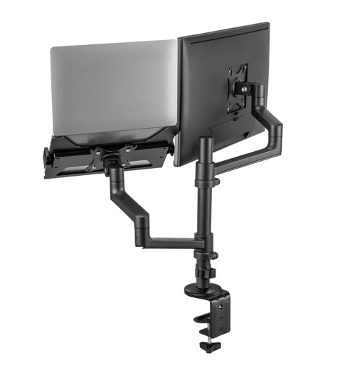 Neomounts DS20-425BL2 - uchwyt biurkowy na laptop i monitor 17 - 27"