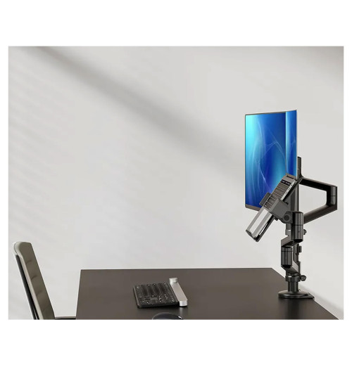 Neomounts DS20-425BL2 - uchwyt biurkowy na laptop i monitor 17 - 27"