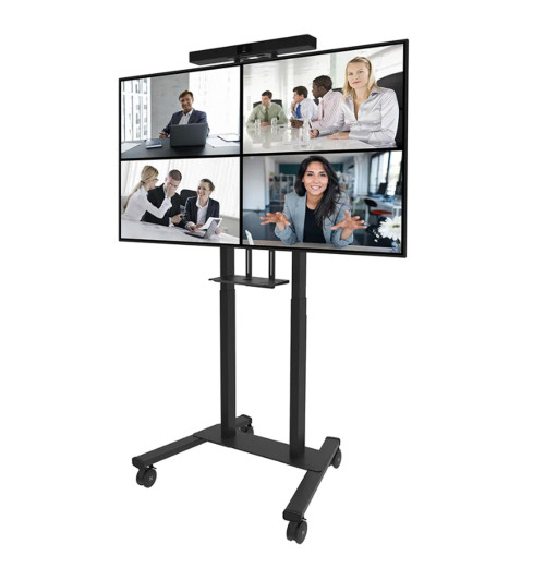 Neomounts AV1-875BL - uchwyt na wideobar i półka multimedialna