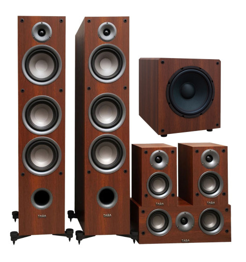 Taga Harmony TAV-607F + C + S + TSW-90 v.4 – Zestaw kolumn kina domowego 5.1