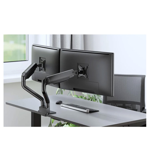Neomounts DS70S-950 - uchwyt biurkowy do dwóch monitorów 17 - 35"