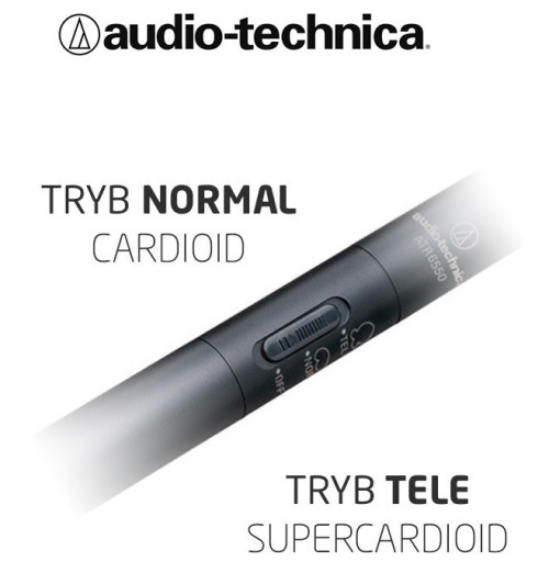 Pojemnościowy mikrofon kierunkowy Audio-Technica ATR6550