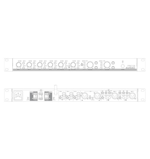 Audiac PRE126 - dwustrefowy 6-kanałowy przedwzmacniacz stereo