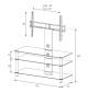 Sonorous NEO1103 - Stolik RTV z uchwytem do TV 32" - 46"