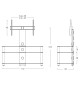 Sonorous NEO1103 - Stolik RTV z uchwytem do TV 32" - 46"