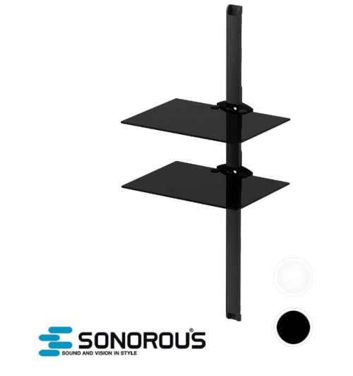 Półka ścienna szklana do sprzętu audio-wideo Sonorous PL2620