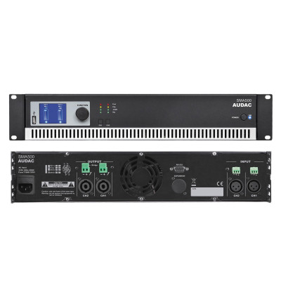 Audac SMA500 - dwukanałowy wzmacniacz mocy stereo