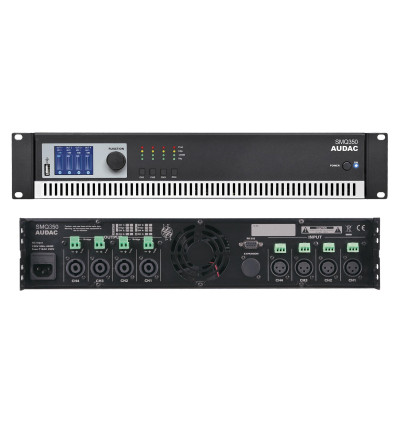 Audac SMQ350 - dwukanałowy wzmacniacz mocy stereo
