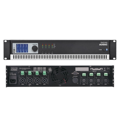 Audac SMQ350 - dwukanałowy wzmacniacz mocy stereo