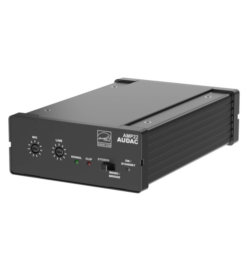 Audac AMP22 - miniwzmacniacz stereo 2x 15 W