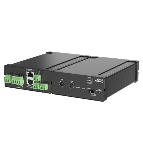 Audac AMP22 - miniwzmacniacz stereo 2x 15 W