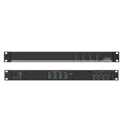 Audac CEP408 - czterokanałowy wzmacniacz mocy