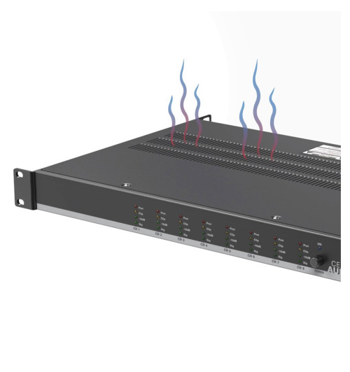 Audac CEP408 - czterokanałowy wzmacniacz mocy