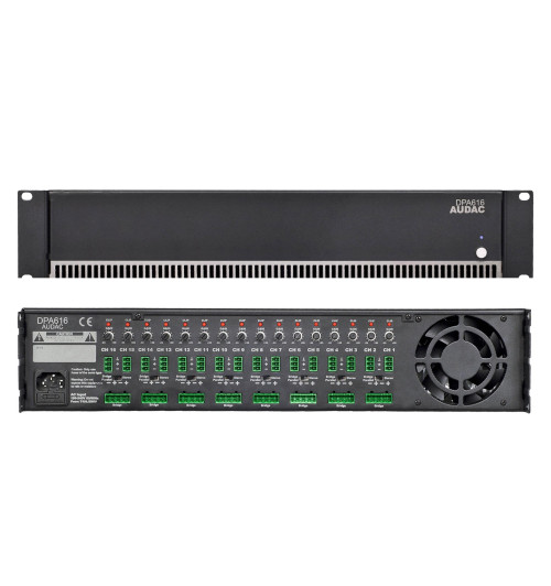 Audac DPA616 - wielokanałowy wzmacniacz mocy