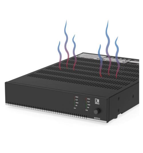 Audac SPC212 - kompaktowy dwukanałowy wzmacniacz mocy 2x 120W