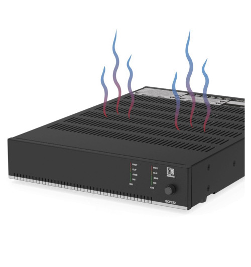 Audac SCP224 - kompaktowy dwukanałowy wzmacniacz mocy 2x 240W