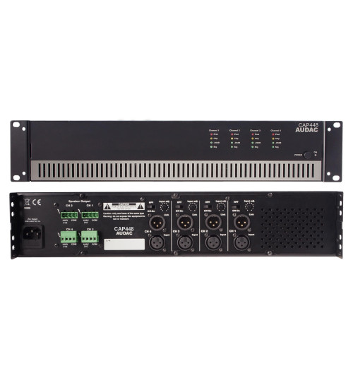 Audac CAP448 - czterokanałowy wzmacniacz mocy 4x 480 W