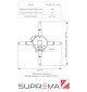 Uchwyt sufitowy do projektora Suprema SPIDER HD 3040